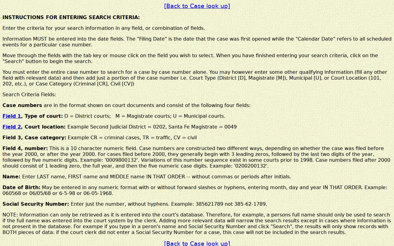 Hidalgo County court case lookup five-part case number instructions
